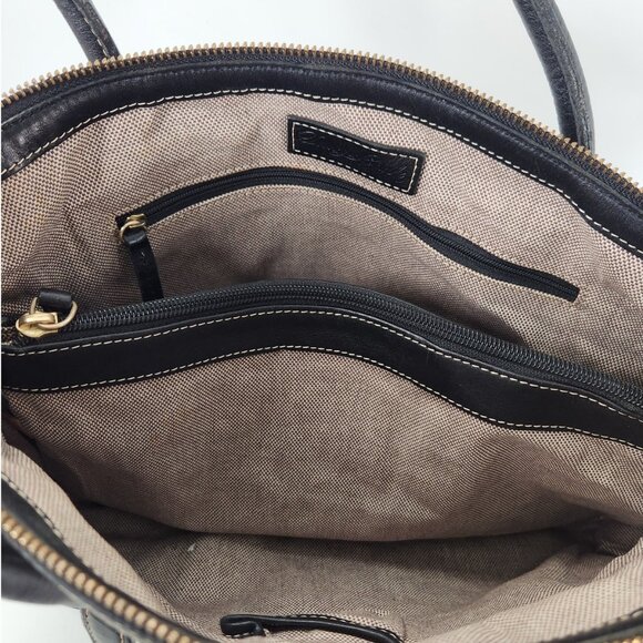 Dooney & Bourke Canvas Satchel Top Handle Bag Checkered Office Classic Luxe - Picture 3 of 10